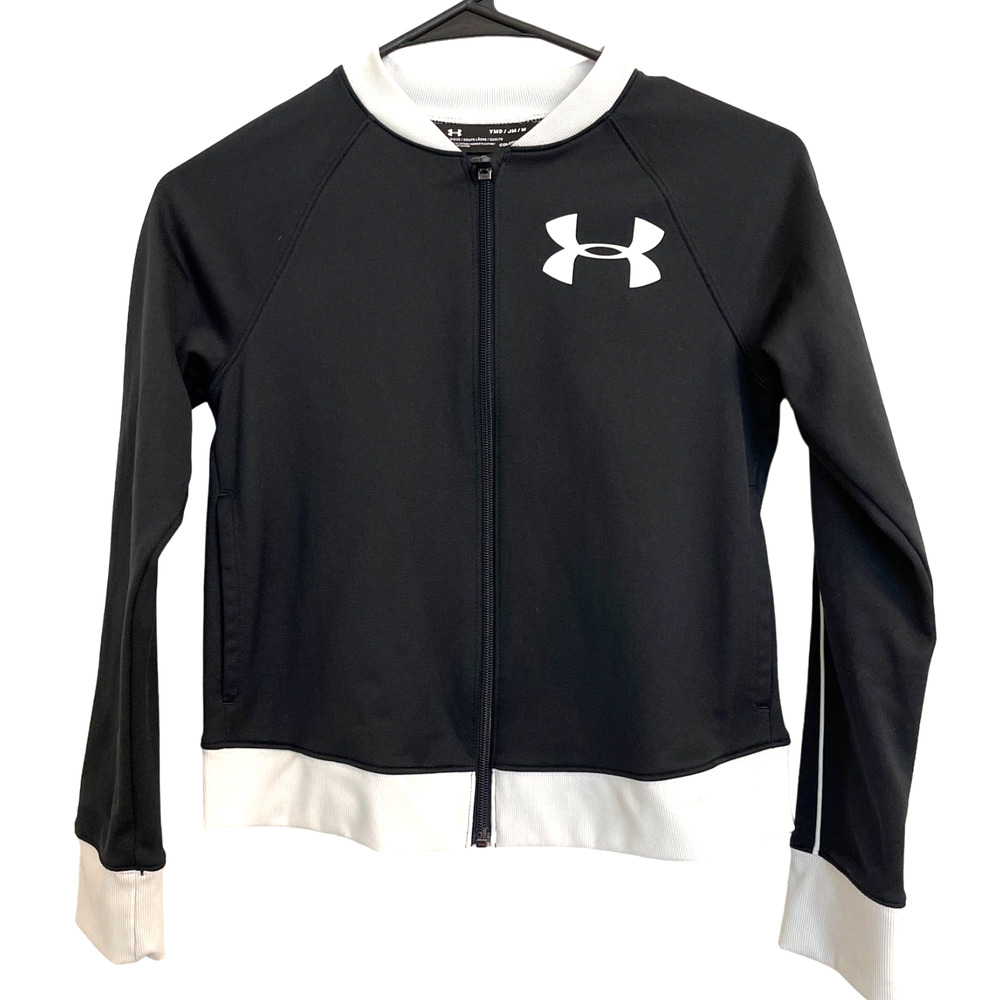 UNDER ARMOUR Boys Jacket Full Zip Youth Sz M gently used